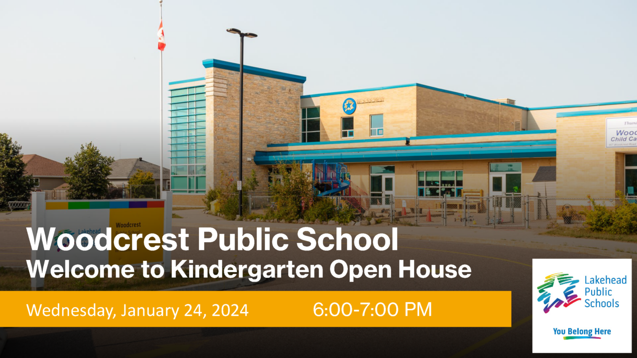 Jan. 24th Kindergarten Open House Woodcrest Public School